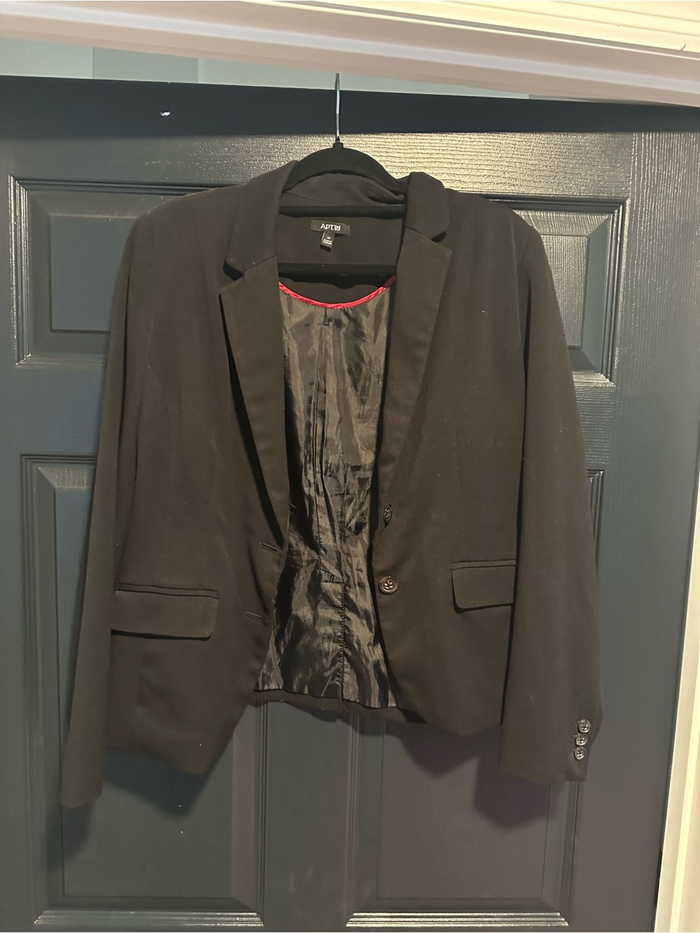 Apt. 9 Black Women's Tailored Blazer Jacket